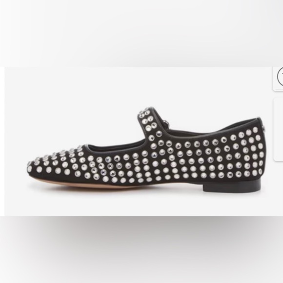 Sam Edelman Michaela Gem womens suze 9.5 Black Studded Mary Jane Flats-NWT - Picture 2 of 5